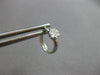 SMALL .10CT DIAMOND 14K WHITE GOLD INVISIBLE HUGGIE HOOP HANGING EARRINGS #27908