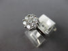 ESTATE .75CT DIAMOND 14KT WHITE GOLD 3D CLASSIC ROUND INVISIBLE FLOWER LOVE RING