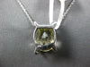 5.88CT DIAMOND & AAA GREEN AMETHYST 14KT WHITE GOLD OVAL X LOVE FLOATING PENDANT
