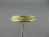ESTATE WIDE 1.20CT DIAMOND 14KT YELLOW GOLD MILGRAIN ROPE ETERNITY WEDDING RING