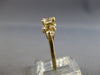 ESTATE .87CT DIAMOND 14K YELLOW GOLD ROUND & OVAL 7 STONE ENGAGEMENT RING #28145