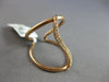 ESTATE LARGE .16CT DIAMOND 14KT ROSE GOLD 3D CLASSIC WAVE TENSION FUN RING