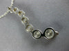 ESTATE LARGE 2.21CT DIAMOND 14KT WHITE GOLD ROUND 7 STONE JOURNEY PENDANT #18485