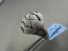 ANTIQUE 18KT WIDE FILIGREE SUN FLOWER 2.35CT DIAMOND BLACK AND WHITE GOLD RING !