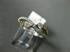 ESTATE .34CT DIAMOND 14KT ROSE GOLD 3D CLASSIC 2 STONE INFINITY CRISS CROSS RING