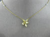 ESTATE GIA 1.57CT WHITE & FANCY YELLOW DIAMOND 18KT YELLOW GOLD FLOWER NECKLACE