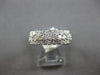 WIDE .95CT DIAMOND 14KT YELLOW GOLD 3D ROUND 3 ROW PAVE WEDDING ANNIVERSARY RING