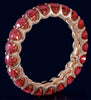 ESTATE 3.10CT AAA RUBY 14K ROSE GOLD CLASSIC SHARED PRONG ETERNITY FUN LOVE RING