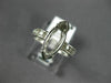 LARGE .24CT DIAMOND 14KT WHITE GOLD 3D MARQUISE SEMI MOUNT ENGAGEMENT RING #4908