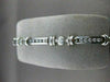 ESTATE 1.71CT DIAMOND 14KT WHITE GOLD CHANNEL LINK TENNIS BRACELET G VS #1474