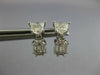 .92CT DIAMOND 18KT WHITE GOLD 3D KITE CUT & BAGUETTE INVISIBLE HANGING EARRINGS