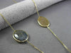 ANTIQUE 20.0CT EXTRA FACET MULTI COLOR SAPPHIRE 14KT YELLOW GOLD LARIAT NECKLACE