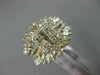 LARGE 1.70CT DIAMOND 18K ROSE GOLD 3D CLUSTER ENGAGEMENT INSERT ANNIVERSARY RING