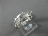 ANTIQUE WIDE .45CT DIAMOND 18K WHITE GOLD FILIGREE ETERNITY SQUARE RING #9416