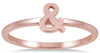 ESTATE 14KT ROSE GOLD 3D CLASSIC INFINITY AMPERSAND FUN LOVE RING