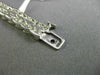 ESTATE WIDE 4.80CT DIAMOND 14KT WHITE GOLD 3D TWO ROW CHANNEL TENNIS BRACELET