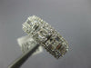 LARGE DIAMOND 14KT WHITE GOLD ROUND BAGUETTE & PRINCESS CLUSTER ANNIVERSARY RING