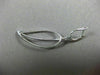 ESTATE .60CT DIAMOND 18KT WHITE GOLD 3D HANDCRAFTED OPEN LEAF HANGING EARRINGS