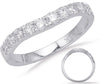 .82CT DIAMOND 14KT WHITE GOLD 3D CLASSIC ROUND SOLID V SHAPE ANNIVERSARY RING