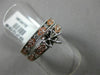 ESTATE 1.9CT DIAMOND 14KT WHITE & ROSE GOLD SEMI MOUNT ENGAGEMENT WEDDING RING