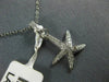 ESTATE .32CT DIAMOND 14KT WHITE GOLD 3D CLASSIC STAR FISH FUN PENDANT
