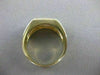 ESTATE WIDE .25CT ROUND DIAMOND 14KT TWO TONE GOLD 3D STRIPED MEN'S RING #17572