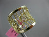 ESTATE WIDE .16CT DIAMOND 14K YELLOW GOLD DIAMOND BY THE YARD FLEXIBLE LOVE RING