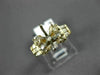 ESTATE WIDE .49CT DIAMOND 14KT YELLOW GOLD 3D SEMI MOUNT ENGAGEMENT RING #4117