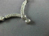 ANTIQUE 2.10CT DIAMOND 14KT WHITE GOLD 3D FILIGREE BEZEL DROP NECKLACE #18629