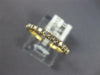 ESTATE .39CT DIAMOND 18KT YELLOW GOLD 3D ROUND 2mm CLASSIC ANNIVERSARY RING