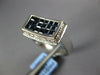 2.26CT DIAMOND & AAA SAPPHIRE 18K WHITE GOLD ROUND & PRINCESS RECTANGULAR RING