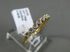 ESTATE .20CT DIAMOND 14KT YELLOW GOLD 3D 10 STONE CLASSIC MILGRAIN WEDDING RING