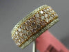 ESTATE WIDE 1.37CT WHITE & PINK DIAMOND 18KT WHITE & ROSE GOLD ANNIVERSARY RING