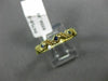 .16CT AAA SAPPHIRE 14KT YELLOW GOLD 3D FILIGREE ZIG ZAG WEDDING ANNIVERSARY RING