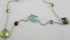 ANTIQUE 43CTW MULTI COLOR / MULTI SHAPE 14KT W NECKLACE