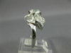 ANTIQUE WIDE 1.59CT DIAMOND PLATINUM 3D ROUND & BAGUETTE ENGAGEMENT RING #26657