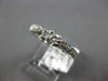 ESTATE .40CT DIAMOND 14KT WHITE GOLD 3D CLASSIC ROUND 2 STONE FILIGREE LOVE RING