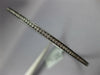 ESTATE .80CT DIAMOND 18K BLACK GOLD 3D CLASSIC 2MM ETERNITY LOVE BANGLE BRACELET