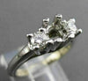 ESTATE .38CT DIAMOND 14KT WHITE GOLD 3D LUCIDA SEMI MOUNT ENGAGEMENT RING #15266