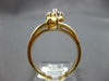 ESTATE .99CT DIAMOND & AAA RUBY 14KT YELLOW GOLD 3D MARQUISE & ROUND FUN RING