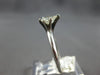 ESTATE .42CT DIAMOND 14KT WHITE GOLD 3D PEAR SHAPE SOLITAIRE ENGAGEMENT RING