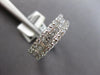 WIDE .90CT DIAMOND 18KT WHITE GOLD 3D ROUND & PRINCESS WEDDING ANNIVERSARY RING