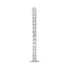 ESTATE 1.50CT DIAMOND 14K WHITE GOLD 3D CLASSIC INSIDE OUT HOOP HANGING EARRINGS