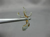 ESTATE .42T DIAMOND & AAA RUBY 18KT ROSE GOLD 3D SNAKE FUN HANGING EARRINGS