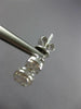 2.11CT DIAMOND 18KT WHITE GOLD 3D ROUND & BAGUETTE OVAL SQUARE HANGING EARRINGS