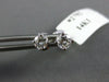 ESTATE .45CT DIAMOND 14K WHITE GOLD ROUND CLASSIC SCREW BACK STUD EARRINGS #2792