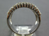 WIDE 2.26CT DIAMOND 18KT WHITE GOLD MULTI ROW ROUND & BAGUETTE ANNIVERSARY RING