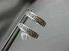 ESTATE .16CT DIAMOND 14KT WHITE GOLD 3D CLASSIC SIX STONE HUGGIE EARRINGS