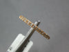 ESTATE .21CT DIAMOND 14KT ROSE GOLD 3D ROUND 2MM CLASSIC FUN LOVE RING