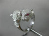ESTATE LARGE 1.67CT DIAMOND & AAA RUBY 14KT WHITE GOLD 3D HAPPY TIGER FUN RING